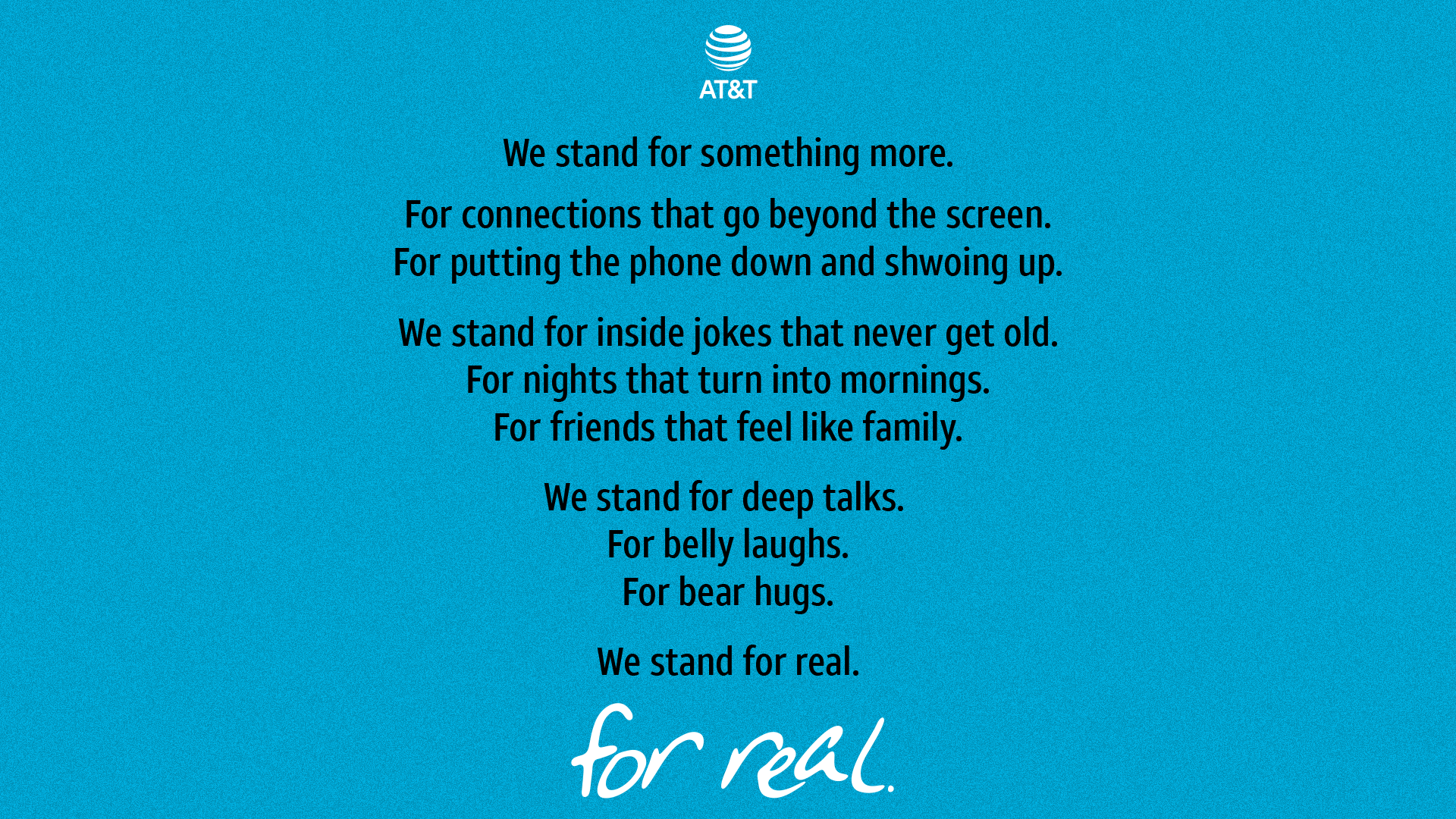 For Real manifesto poster